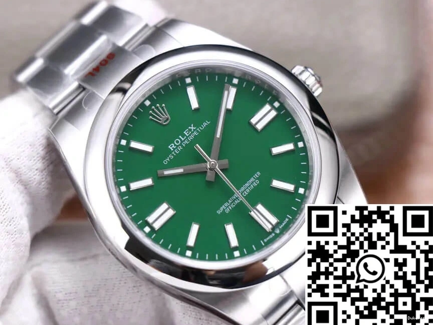 Green Factory Rolex 41MM Oyster EW M124300-0005 Dial Perpetual 0311